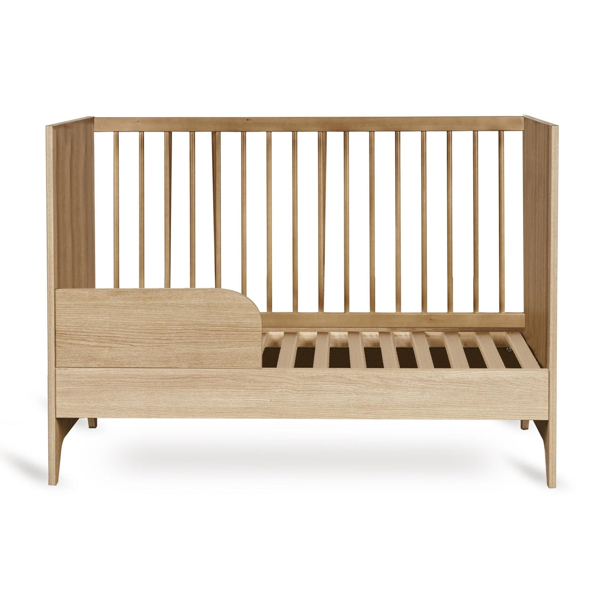 Babybett Tsugi - Honey Ash 120x70cm (inkl. Rausfallschutz) - little something