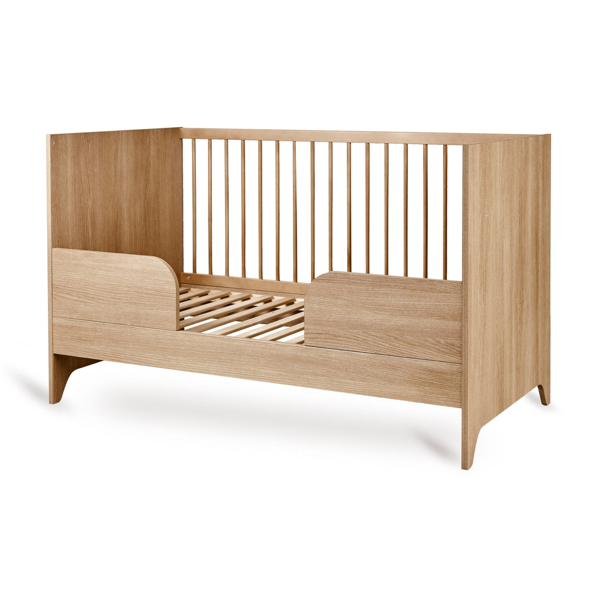 Babybett Tsugi - Honey Ash 140x70cm (inkl. Umbaumöglichkeit in ein Kinderbett 140x70cm) - little something
