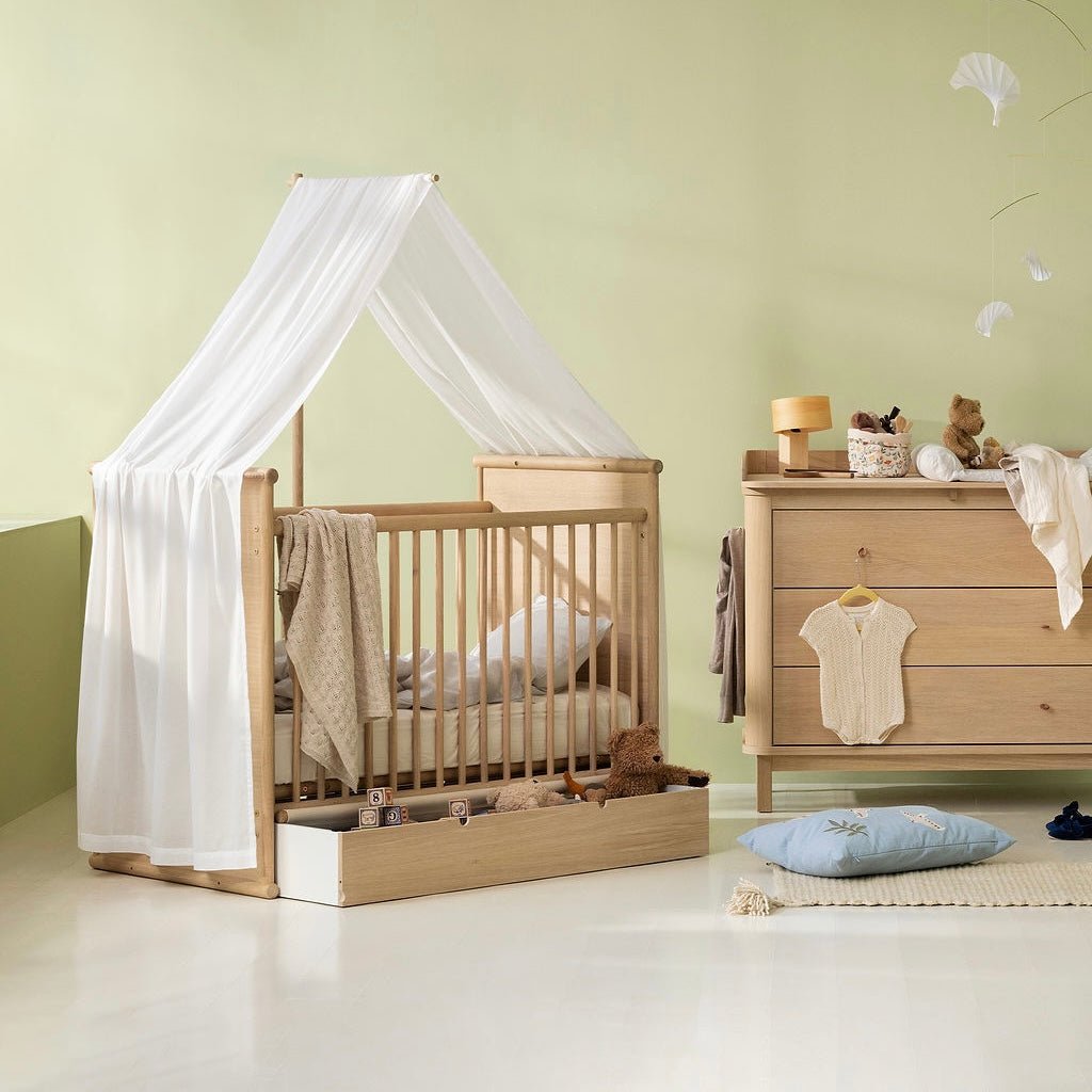 Camp Novel Stoffdach Betthimmel transparent für Babybett - little something