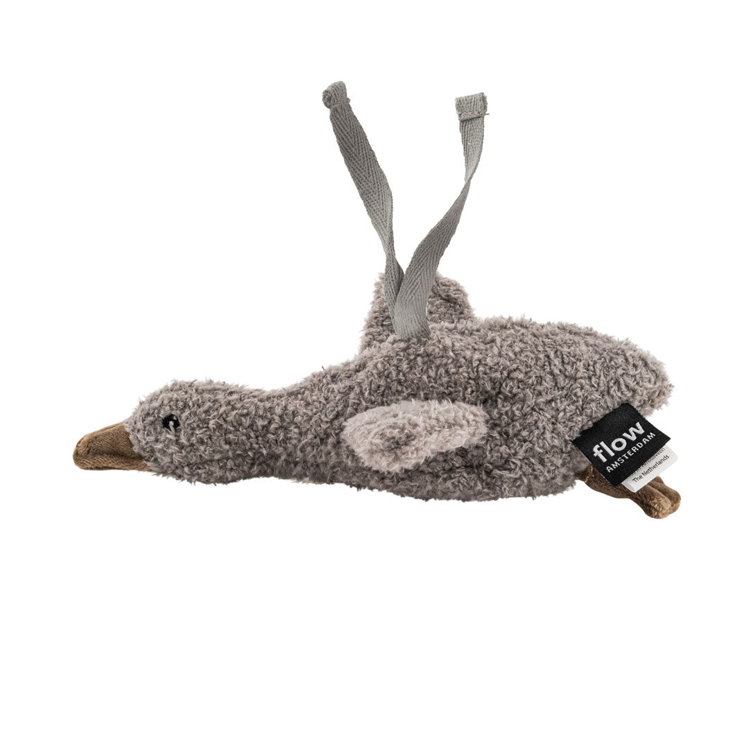 Einschlafhilfe & Kuscheltier Gans inkl. Soundbox "Liva Comforter on the go" - Grau - little something