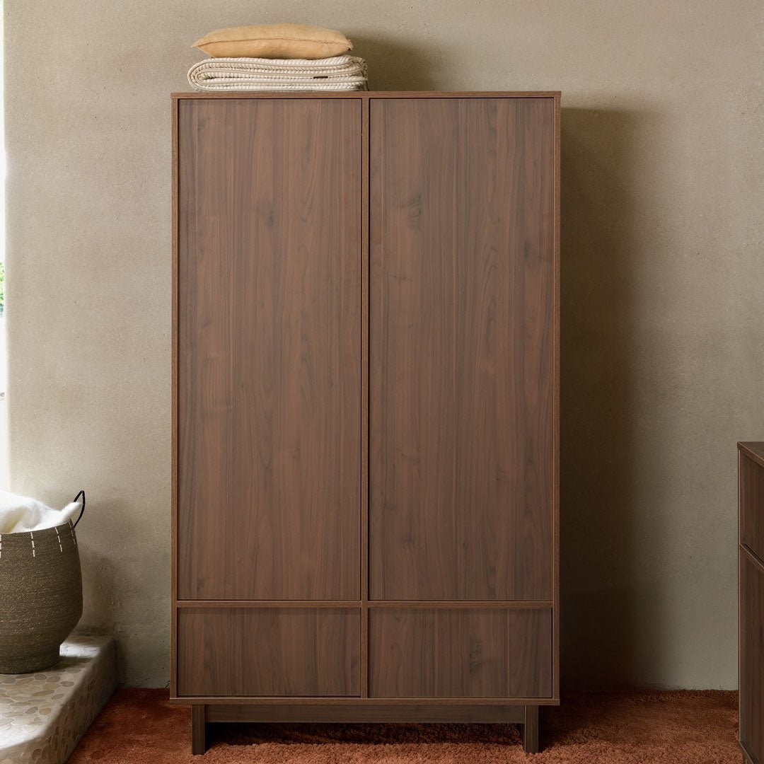 Kleiderschrank 2-türig Kyo - Walnut