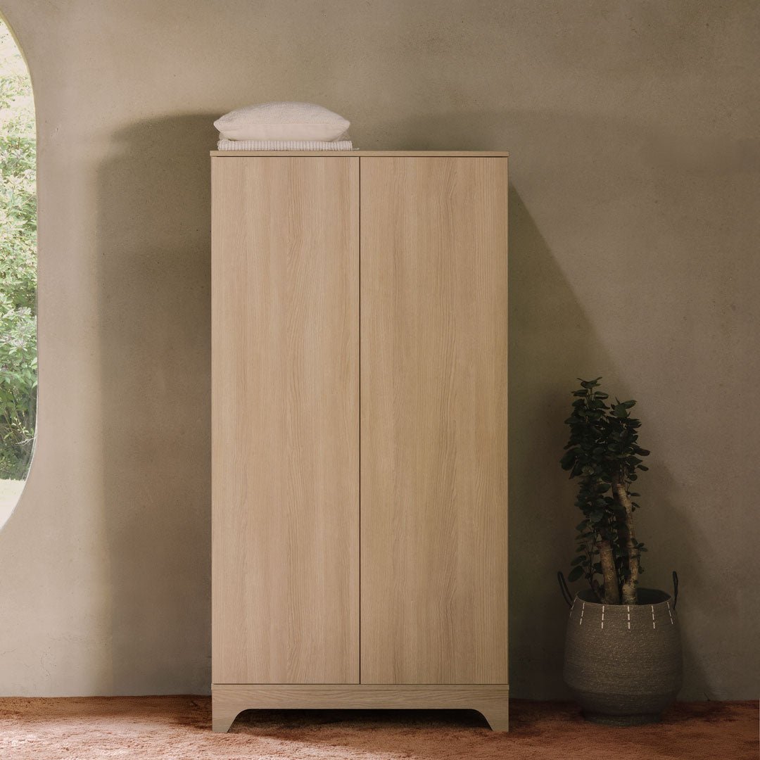 Kleiderschrank 2-türig Tsugi - Honey Ash