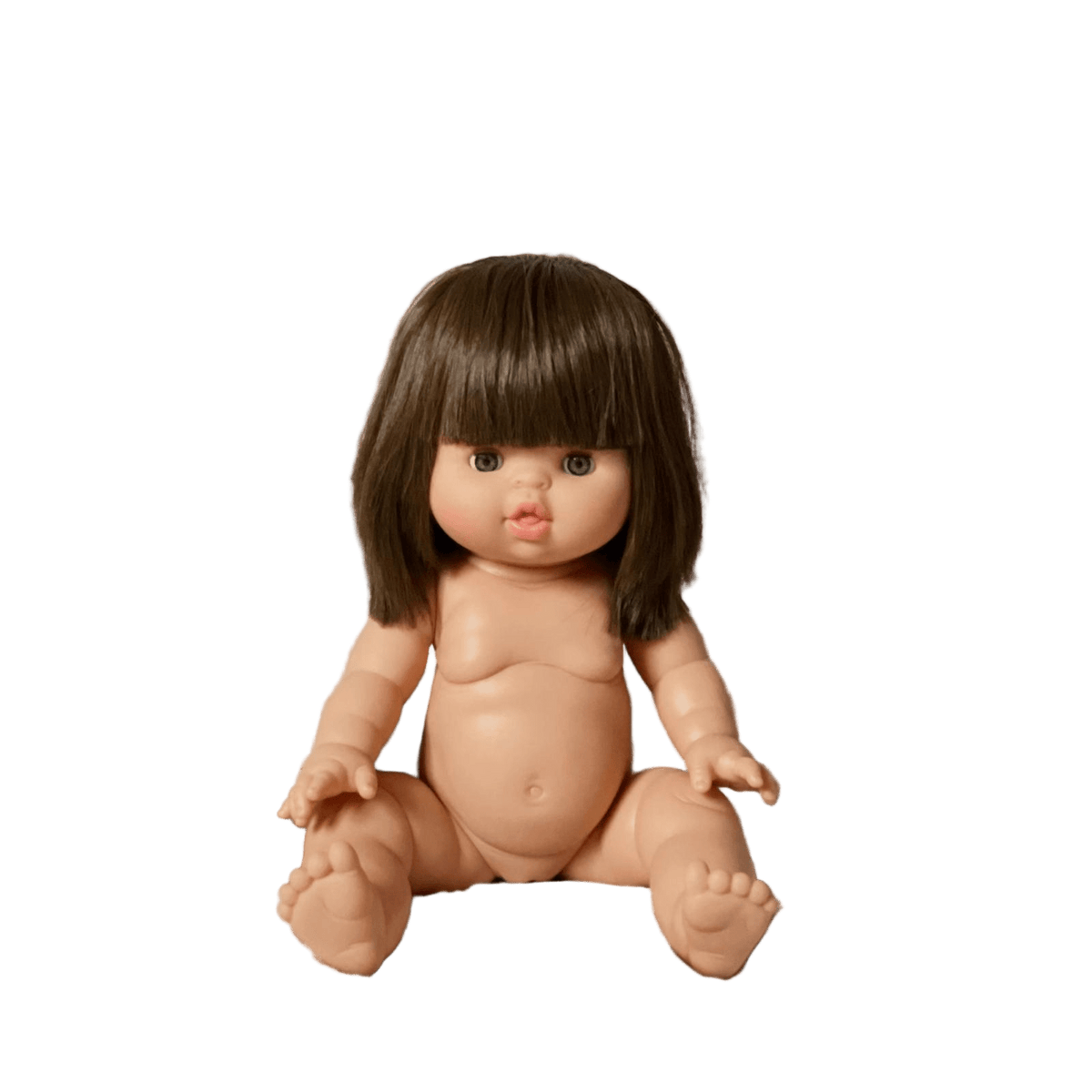 Puppe "Chloe" 34cm mit braunen Haaren und blauen Augen - little something