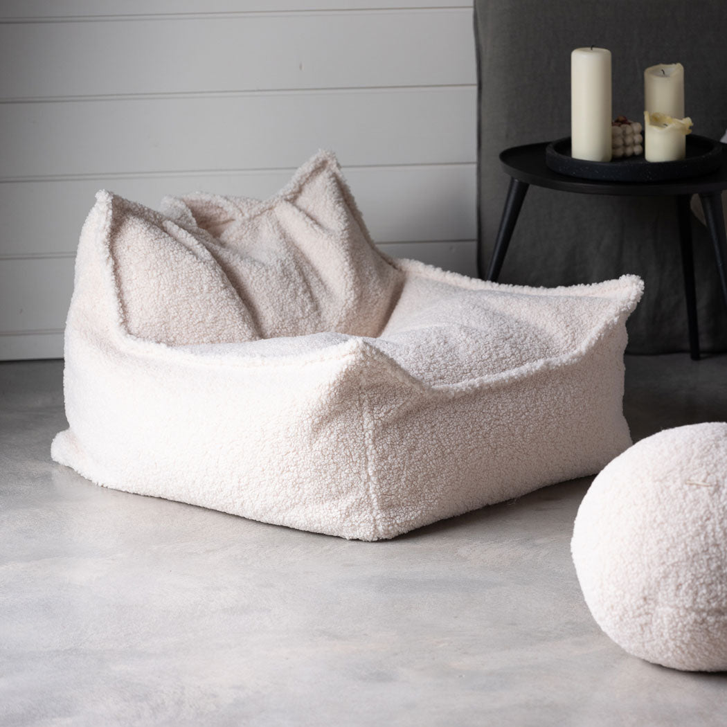 Sitzkissen Teddy "Beanbag Cream White" - little something