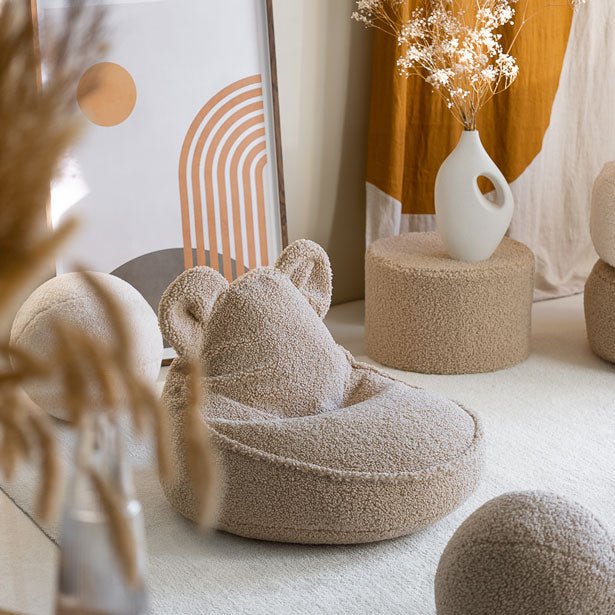 Sitzkissen Teddy mit Bärenohren "Bear Beanbag Biscuit" - little something