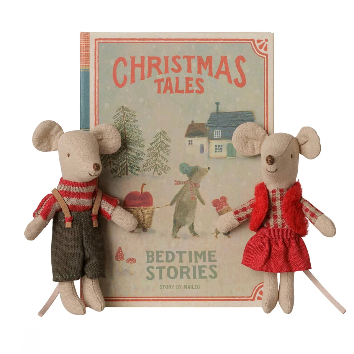Weihnachtsmaus Zwillinge kleine Schwester & Bruder im Buch - little something