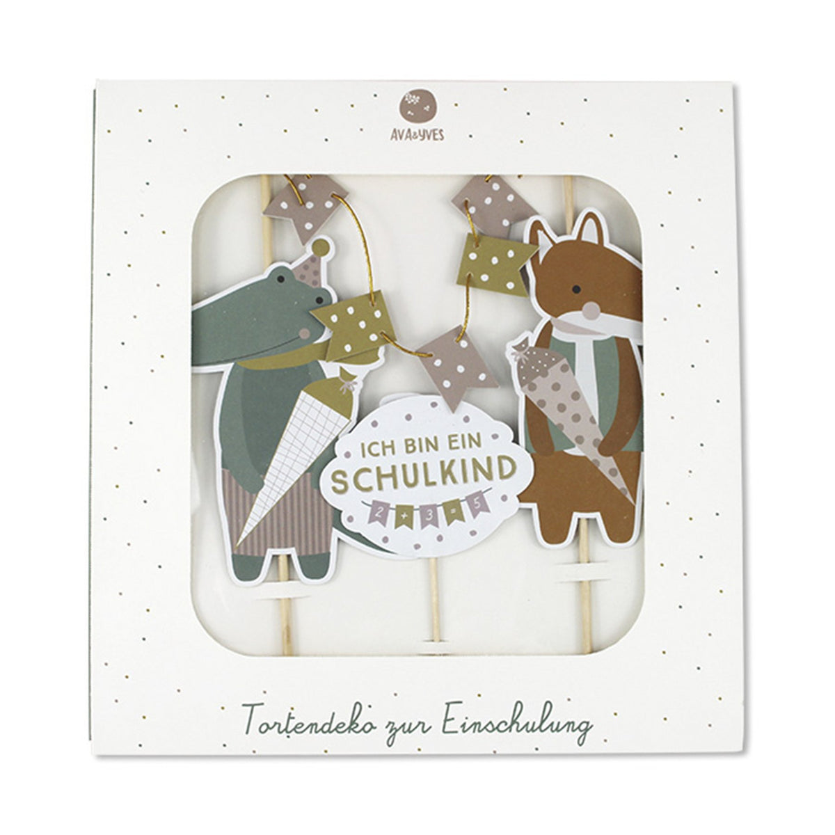 Cake Topper Schulkind Pastell - little something