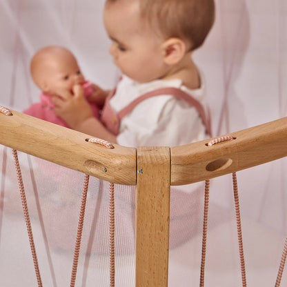 Babybett "KIMI" Rosenholz (umbaubar in ein offenes Babybett) - little something