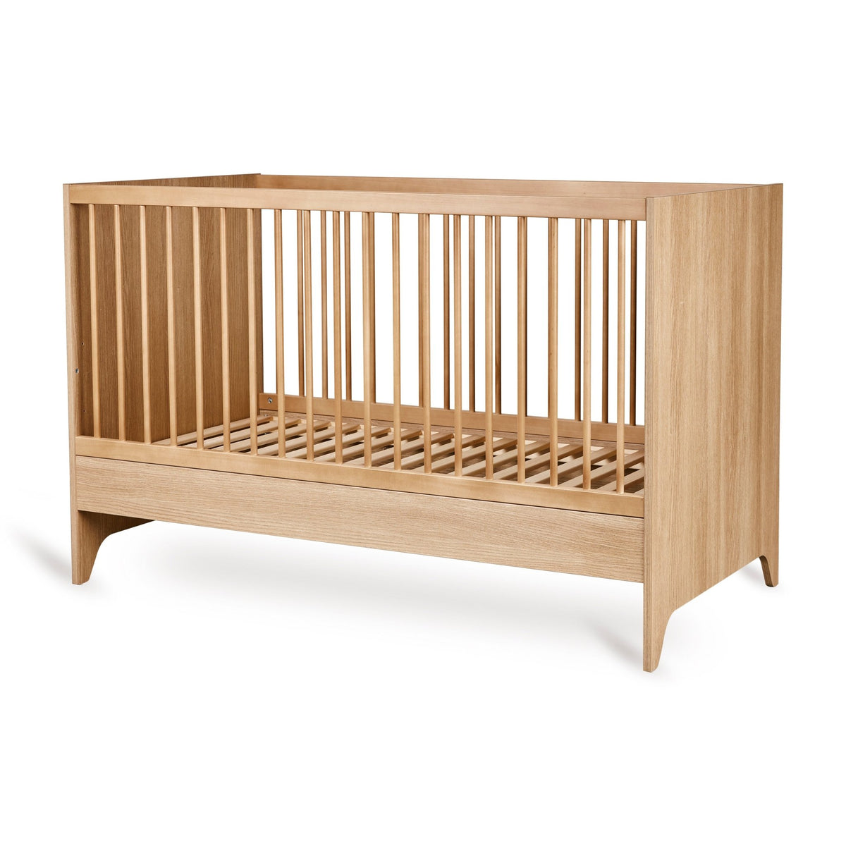 Babybett Tsugi - Honey Ash 140x70cm (inkl. Umbaumöglichkeit in ein Kinderbett 140x70cm) - little something