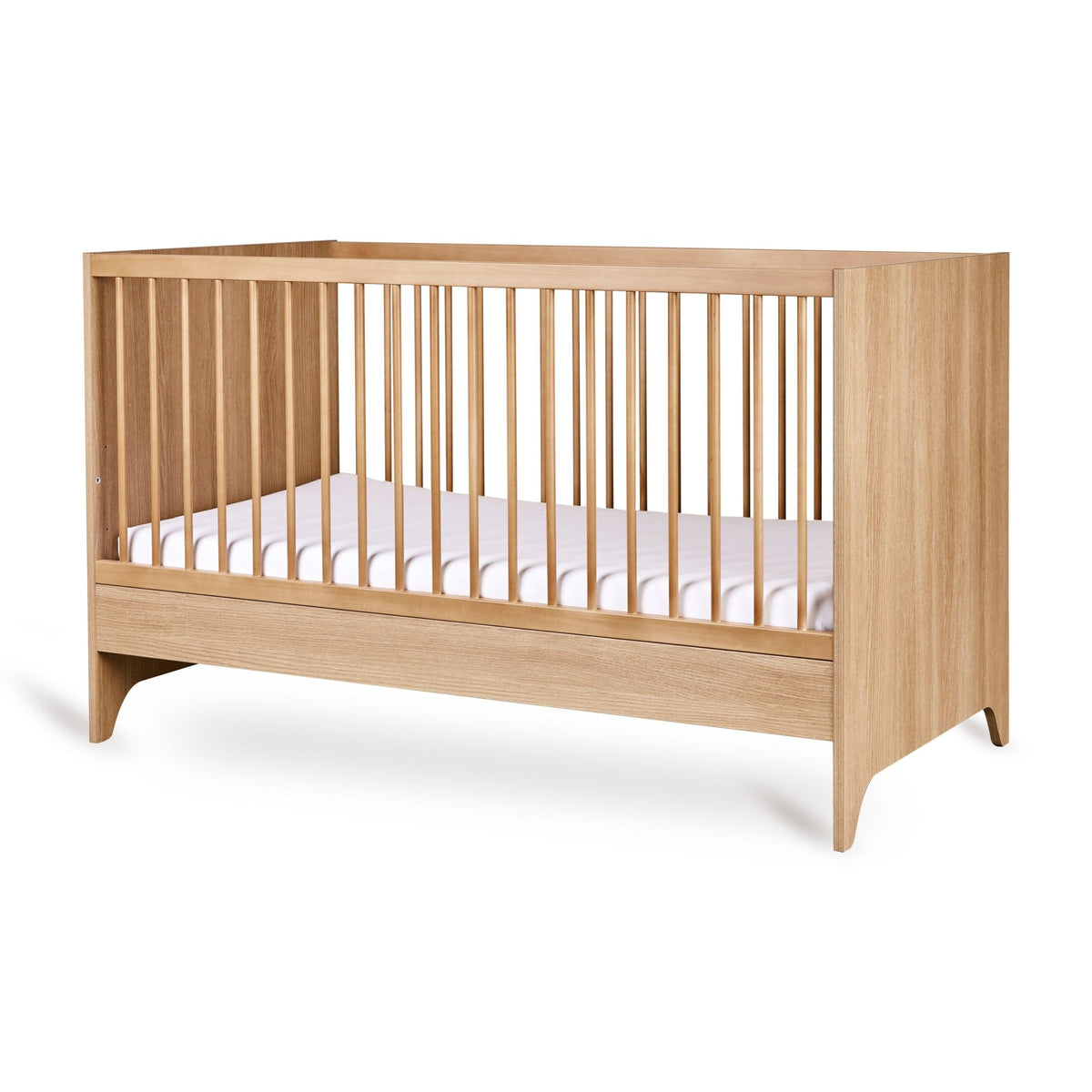 Babybett Tsugi - Honey Ash 140x70cm (inkl. Umbaumöglichkeit in ein Kinderbett 140x70cm) - little something