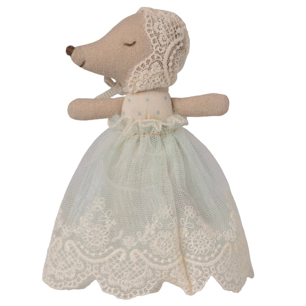 Babymaus im Kleid - Mint - little something