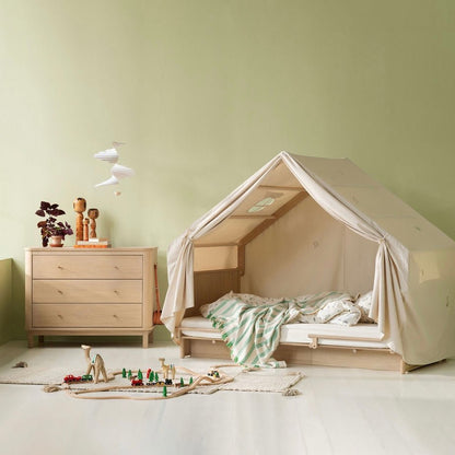 Camp Novel 2in1 Babybett 60x120cm &amp; Bett 120x200 cm, Eiche - little something