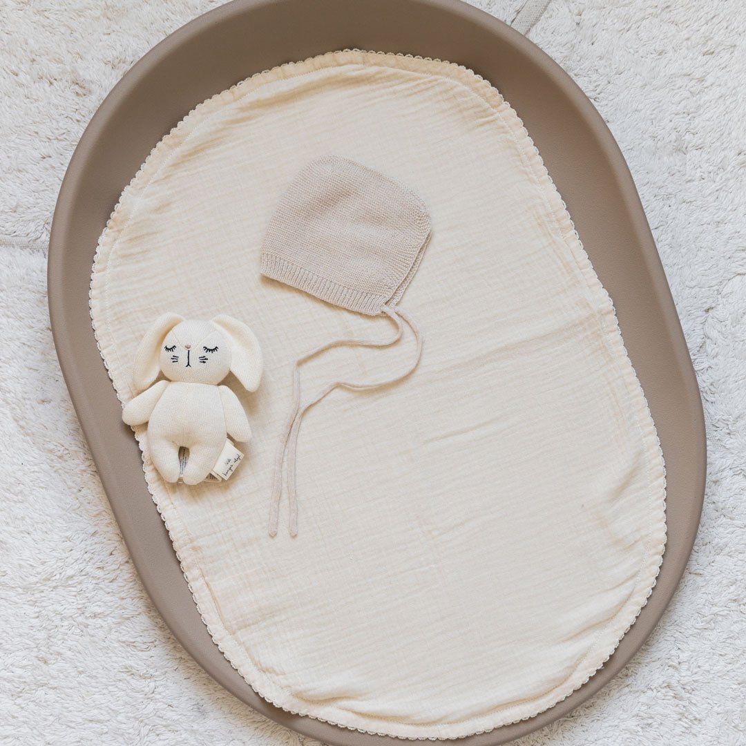 Kai Wickeltuch / Wickelunterlage 2er Set - Warm Sand - little something
