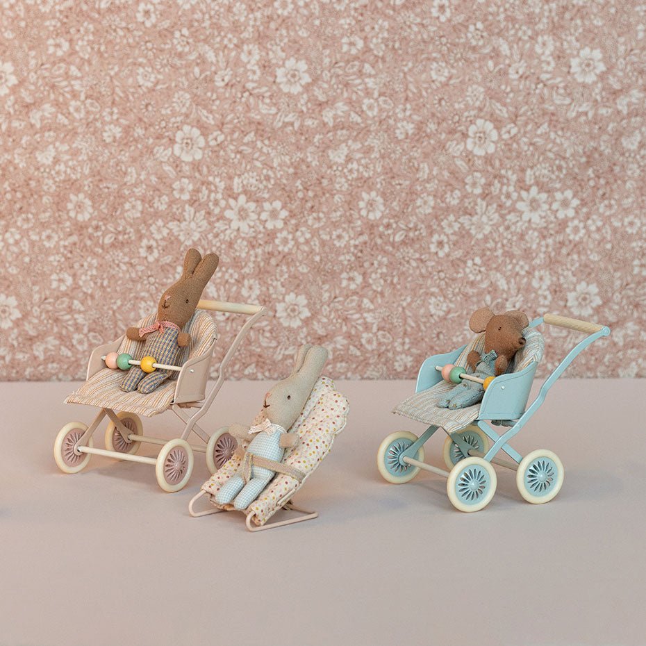 Kinderwagen, Baby - Blau - little something
