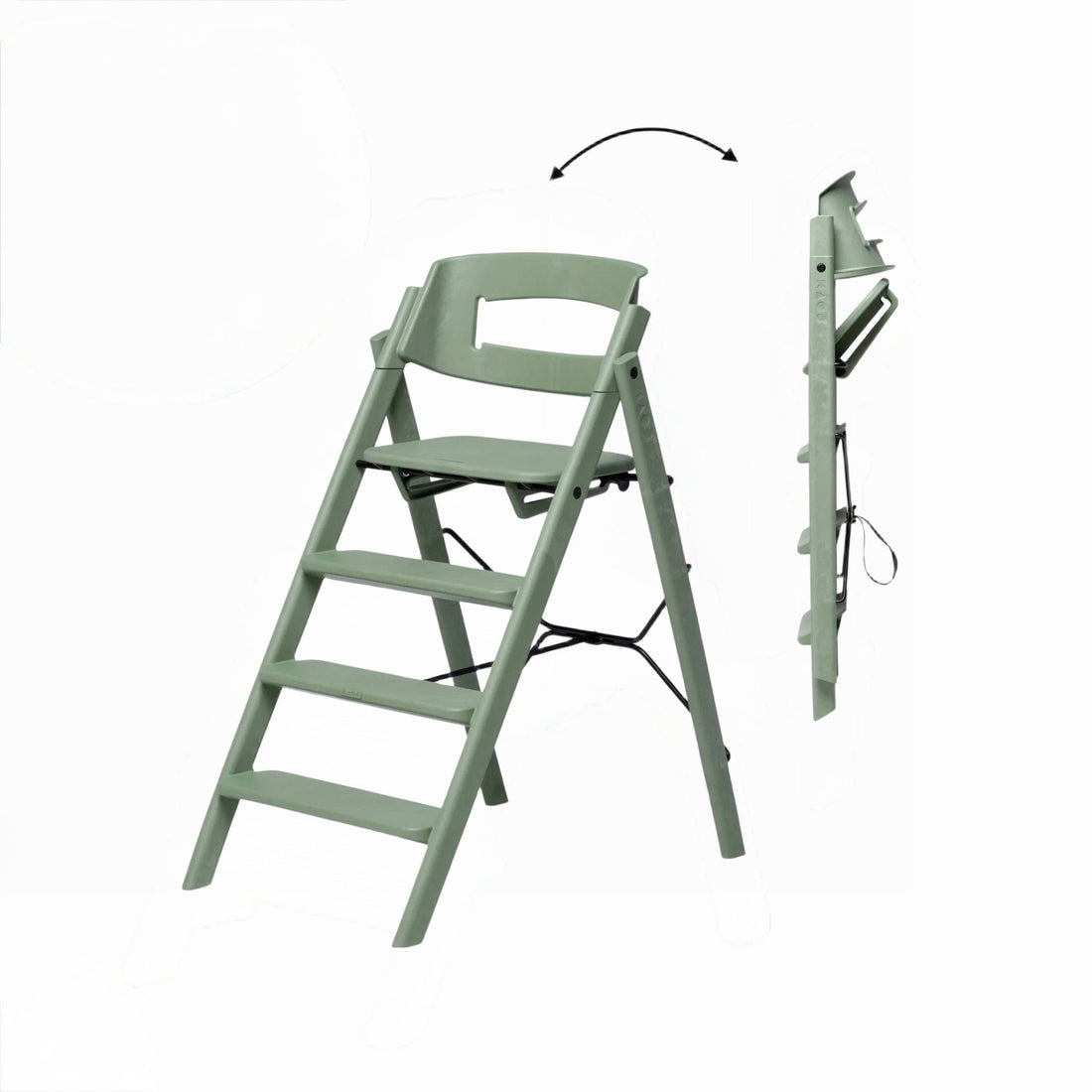 KLAPP Faltbarer Hochstuhl - recycelt mineral green - little something