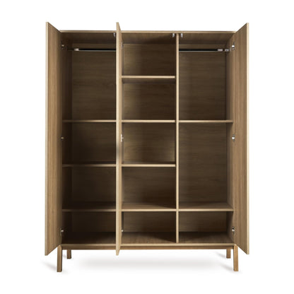 Kleiderschrank 3 - türig Ashi - Honey Ash - little something