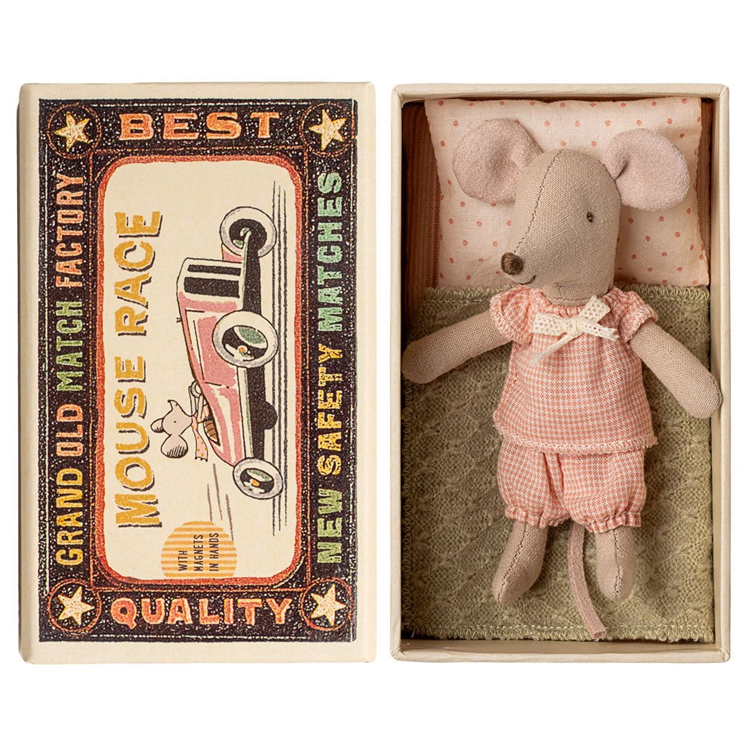 Kleine Schwester Maus in Streichholzschachtel - little something