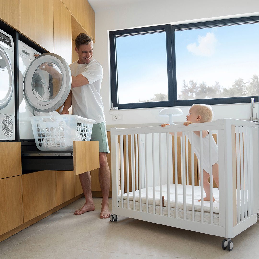 MoveMi® Babybett + Laufstall (inkl. Umbaumset in ein Beistellbett) - little something