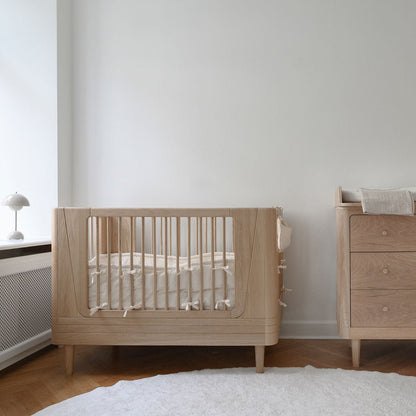 Nature Babybett 2.0 - Eiche 124,5x72,5 cm (exkl. Umbauset in ein Kinderbett)