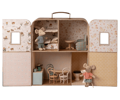 Puppenhaus "SuitCasa" - Kleine Schwester und Bruder Maus - little something