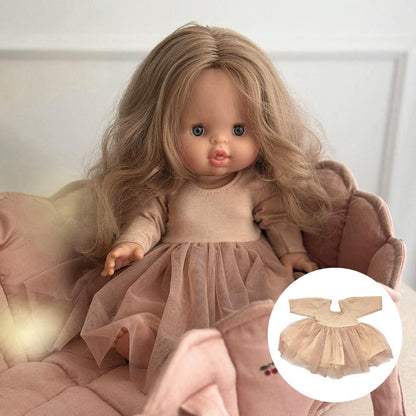 Puppenkleid Ballerina Tutu altrosa