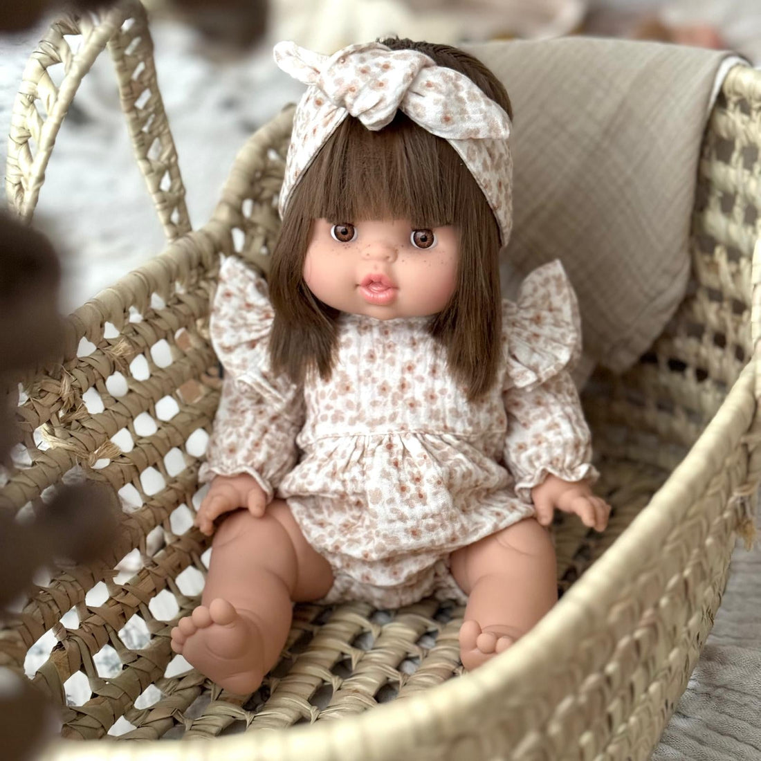 Puppenromper Musselin little flower - little something