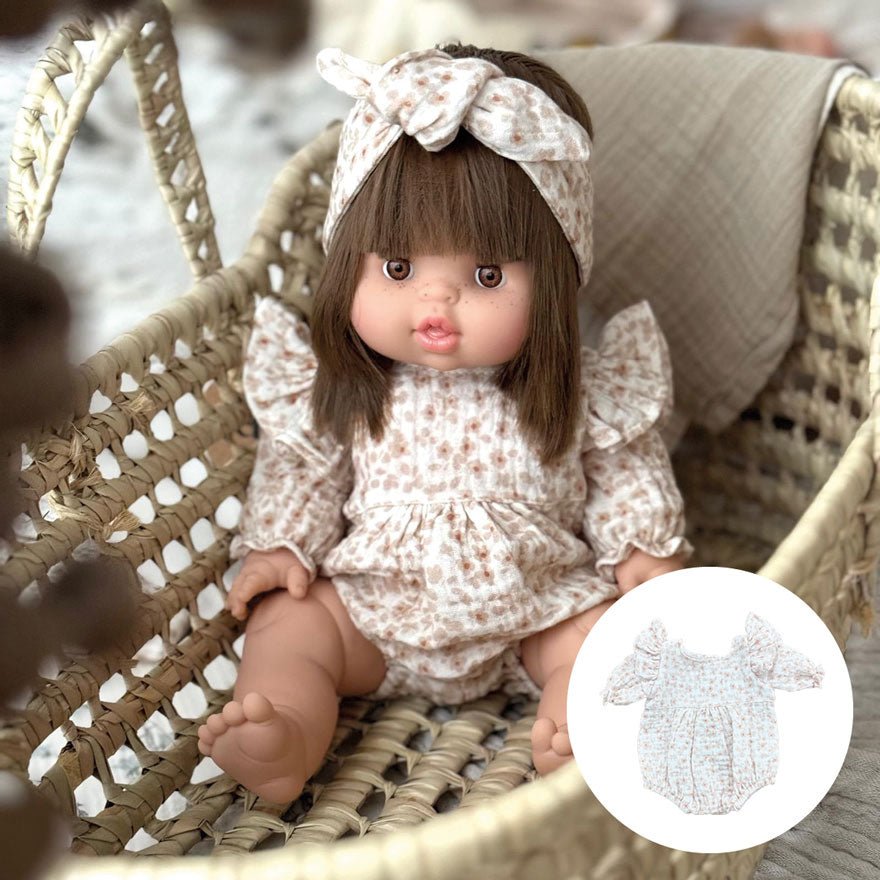 Puppenromper Musselin little flower - little something