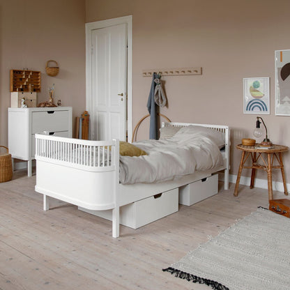 Sebra Bett, Junior &amp; Grow - Classic White - little something