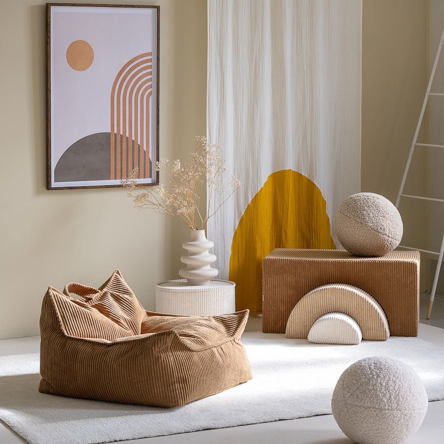 Sitzkissen Cord "Beanbag Toffee" - little something