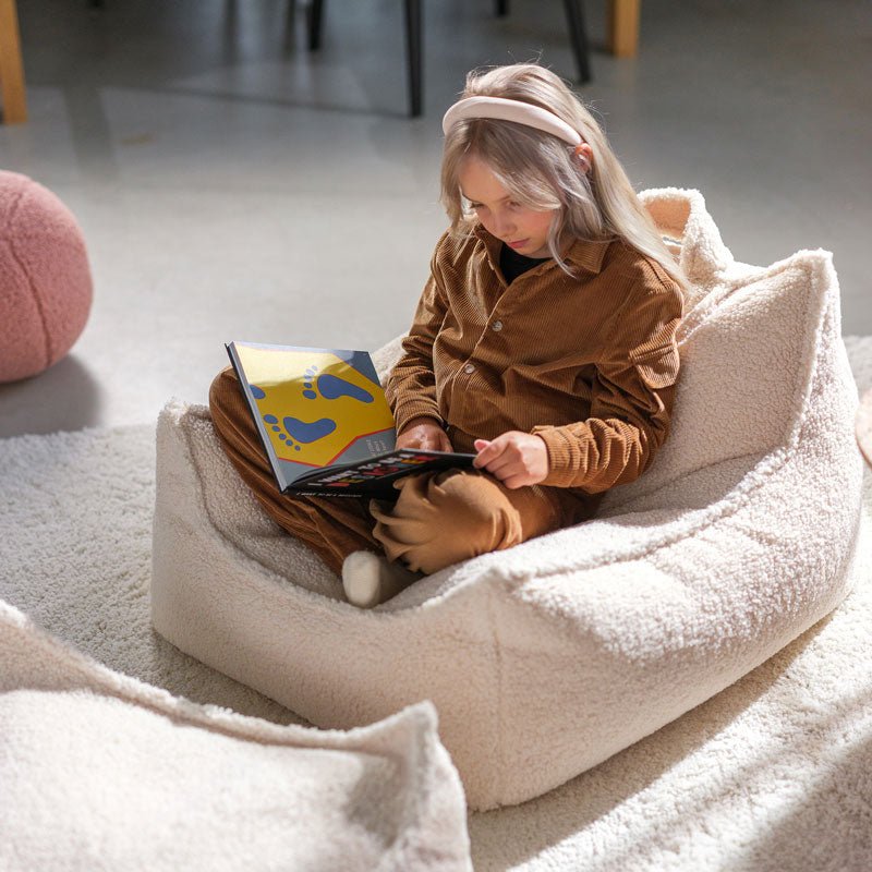 Sitzkissen Teddy "Beanbag Cream White" - little something