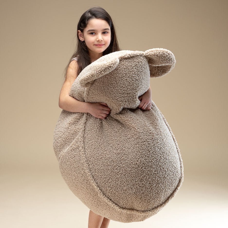 Sitzkissen Teddy mit Bärenohren "Bear Beanbag Biscuit" - little something