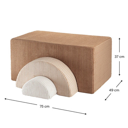 Spielpolster Regenbogen 3 - teilig "Rainbow Playset Toffee" - little something
