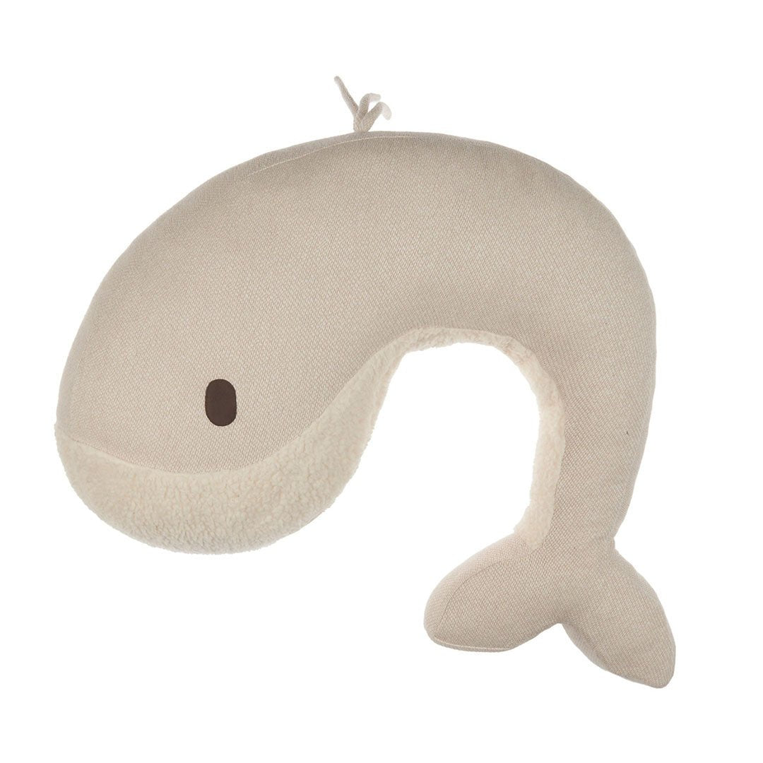 Stillkissen Wal "Whale Momo" aus Bio - Baumwolle - knitlook - teddy - little something