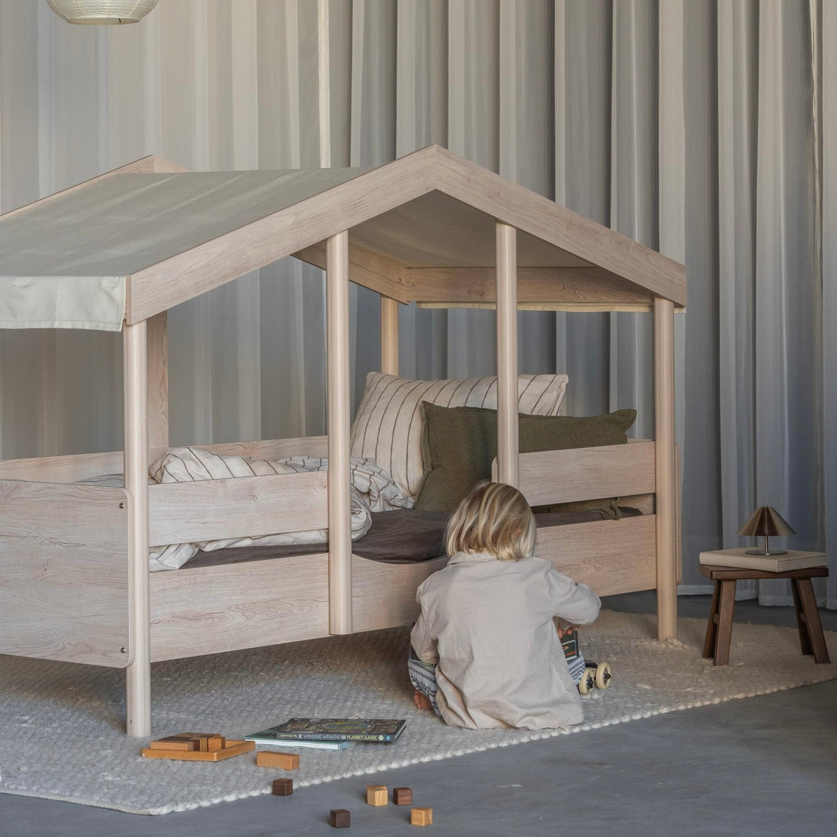 Stoffdach für Hausbett Juniorbett "Cottage" - little something