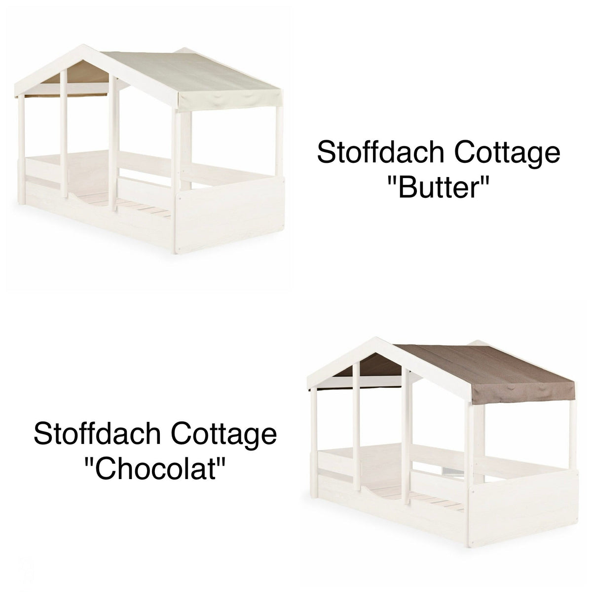 Stoffdach für Hausbett Juniorbett "Cottage" - little something