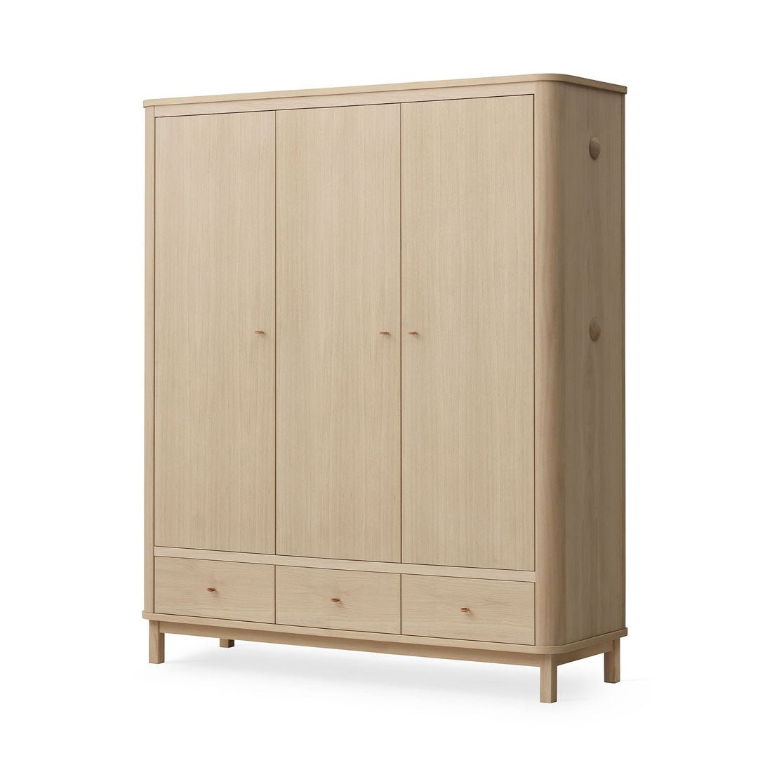 Wood Kleiderschrank, 3 - türig - Eiche - little something
