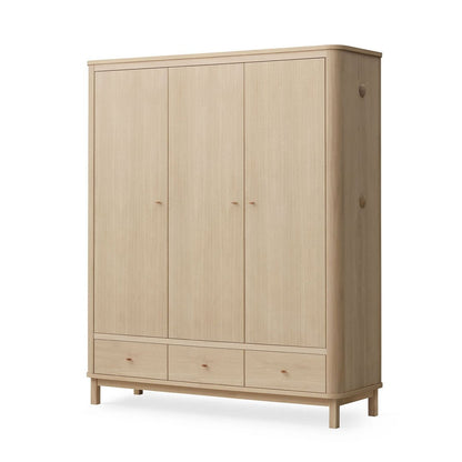Wood Kleiderschrank, 3 - türig - Eiche - little something
