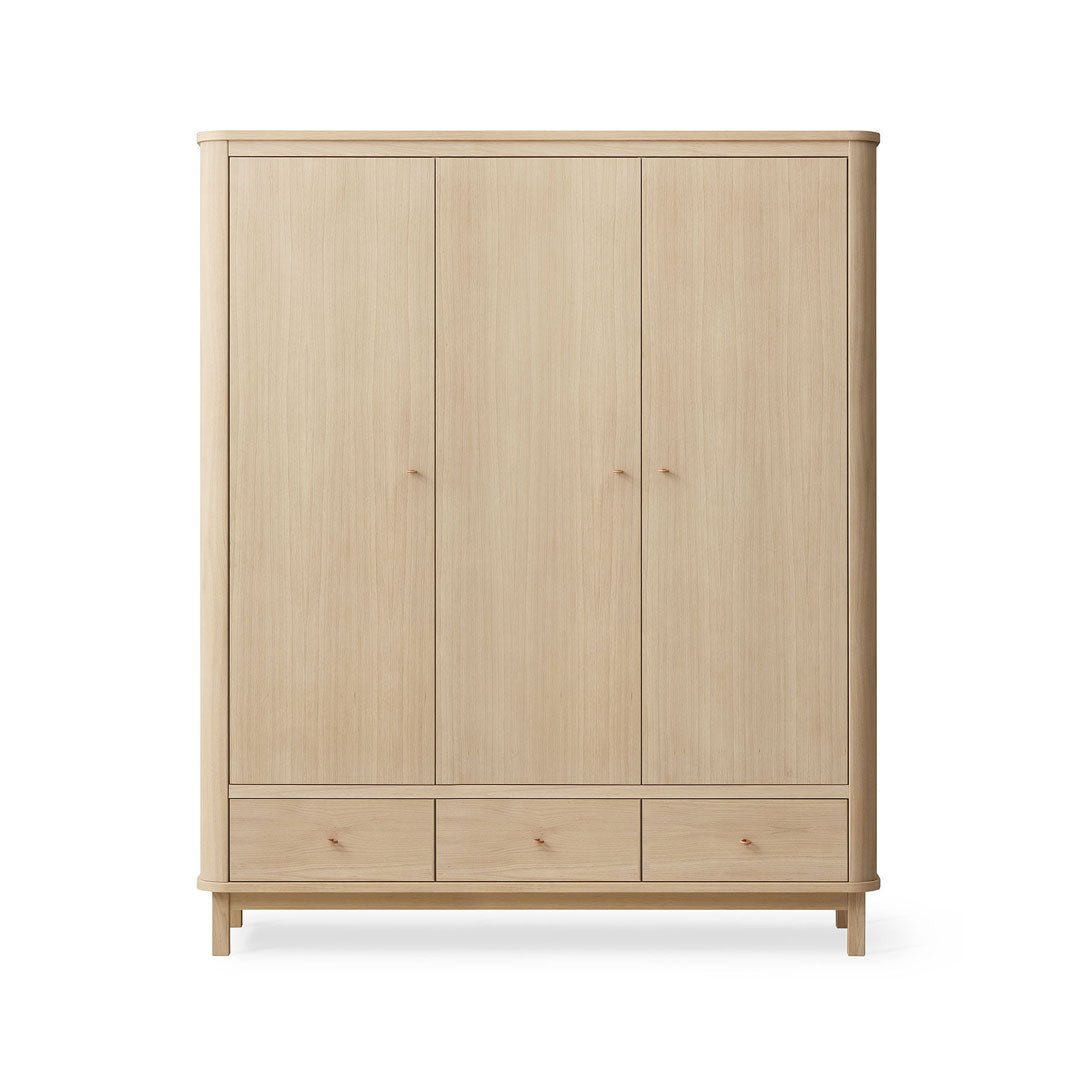Wood Kleiderschrank, 3 - türig - Eiche - little something