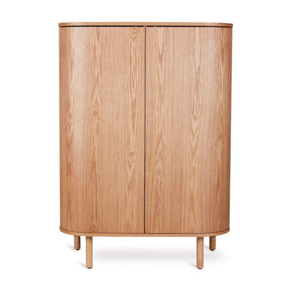 Kleiderschrank 2-türig Yume - round doors - Natural Ash