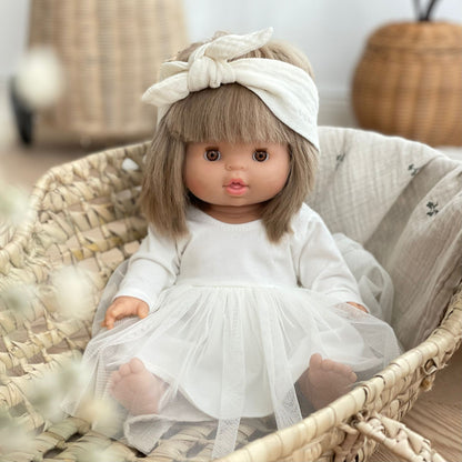 Puppenkleid Ballerina Tutu milky - little something