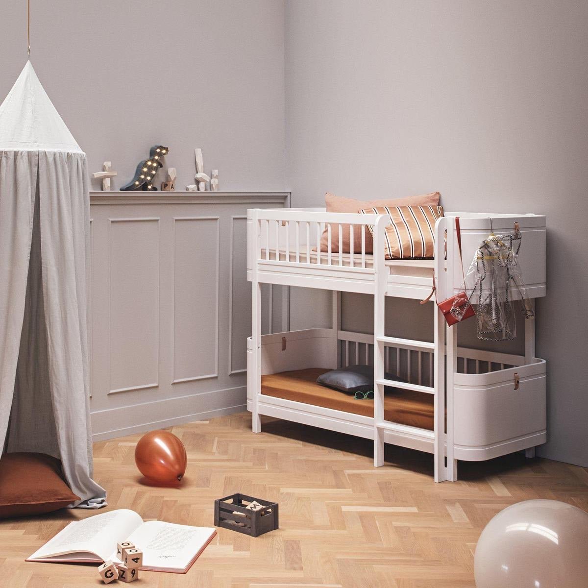 Wood Mini+ halbhohes Etagenbett 68x162 cm - little something