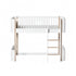 Wood Mini+ halbhohes Hochbett 68x162 cm - little something